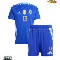 Argentina Cristian Romero #13 Replica Away Minikit Copa America 2024 Short Sleeve (+ pants)